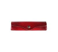 Mika Estuche de gafas Piel natural 3 cm rojo