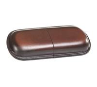 MIKA Funda para Gafas Unisex, Rectangular, Equipaje de Mano (1 Unidad), marrón, 16 x 8 x 3 cm, Rectangular