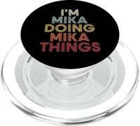 Mika Name Mika Personalized Name First Given PopSockets PopGrip para MagSafe