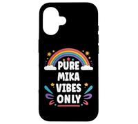 MIKA Vibes Only Cute Retro Girls MIKA Name Carcasa para iPhone 16