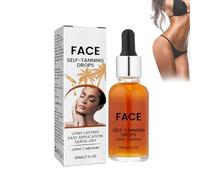 Mikabila (01) Gotas Autobronceadoras para Cuerpo y Cara, Sérum Natural Concentrado, Medio/Oscuro 30 ml