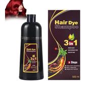 Mikabila Tinte en crema color rojo vino,Tinte de cabello en crema,Reflejos Profundos, Alta Cobertura, Calidad de Salón Duradera,tono elegante, apto para todo tipo de cabello, 500ml