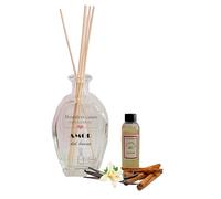 Mikado Canela - Vainilla 150ml con botellon con frases bonitas (nuestra casa esta llena de amor del bueno)