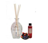 Mikado Frutos Rojos 150 ml más botellon con frases bonitas (sofa y manta)