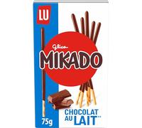 Mikado LU, Palitos de Galleta Crujientes, Cubiertos de Chocolate con Leche, 75 g