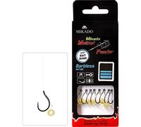 Mikado Method - Juego de 8 ganchos para alimentador sin rebaba con banda de cebo de pellets, disponible de tamaño 4 a 12 (#10/0,20 mm)