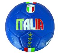 Mikado Sport Balón de fútbol tricolor - Balones Italia para entrenamiento y partido - Balones de fútbol grandes y pequeños niños y adultos - juego niño exterior (Nacional, talla 5 (grande))