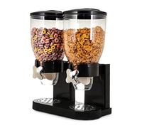 mikamax - Dispensador de copos de maíz - Rojo - Recipientes de cereales - Con 2 recipientes - 500 gramos - Accesorios de desayuno