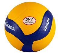 Mikasa V200w-dvv (Discos, Bolas), Unisex Adulto, Azul/Amarillo, 5