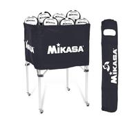 MIKASA BCSPSH-BLA - Carrito de Bolas (Negro), 36 Bolas
