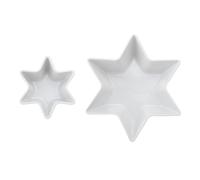 Mikasa Chalk Juego de 2 cuencos de porcelana para servir, 20 x 13 x 6 cm, 10 x 9 x 5 cm, en caja