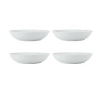 Mikasa Chalk - Juego de cuencos de porcelana para pasta (4 unidades, 23 cm, en caja de regal