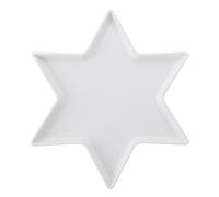 Mikasa Chalk Plato de servir de porcelana en forma de estrella, 30 x 18 x 2,5 cm, en caja