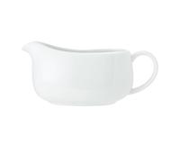 Mikasa Chalk Salsera de Porcelana, 700 ml, Salsera Grande para Salsas o Leche, Salsera de Porcelana Blanca, Apta para Lavavajillas y en Caja de Regalo