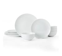Mikasa Chalk - Vajilla de porcelana (12 piezas, en caja de regal