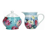 Mikasa Clovelly - Juego de jarra de leche y azucarero en caja de regalo, porcelana, multicolor, 2 unidades