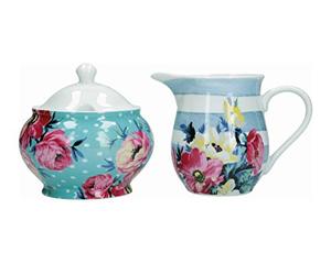 MIKASA Clovelly - Juego de jarra de leche y azucarero en caja de regalo, porcelana, multicolor, 2 unidades