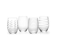 Mikasa Copas de Vino sin Tallo, Acero Inoxidable, Plateado