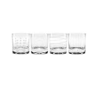 Mikasa - Copas de cóctel para brindis, 290 ml, juego de 4 unidades, cristal, Plateado, 360 ml