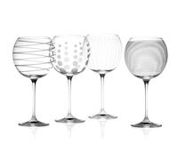 Mikasa Juego de 4 Vasos de Cristal Cheers, Multicolor, 4 Unidad (Paquete de 1), 4