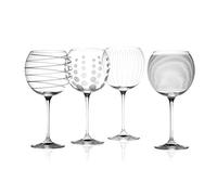 Mikasa - Copas de cóctel para brindis, 290 ml, Juego de 4 Unidades, Plateado, n/a