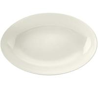 Mikasa Cranborne - Cuenco ovalado de gres para servir, color crema, 30,5 cm, para pasta, ensaladas y aperitivos, apto para lavavajillas y en caja de regalo