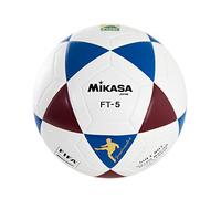 MIKASA FT5 FQ BR, balón de fútbol Unisex Adulto, Blanco/Azul/Rojo, 5