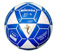 Mikasa FT5 Goal Master - Balón de fútbol, Color Blanco/Azul, tamaño 5