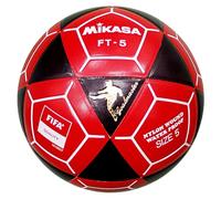 MIKASA FT5 Goal Master - Balón de fútbol, Color Negro y Rojo, tamaño 5