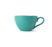Mikasa indigo chevron stoneware mug, patterned cup for tea and coffee,