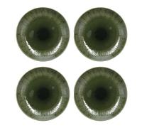 Mikasa jardin - juego de platos llanos de 4 piezas, color verde, servi