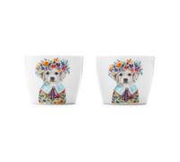 Mikasa - juego de 2 hueveras para cachorros, diámetro 5 x altura 4 cm
