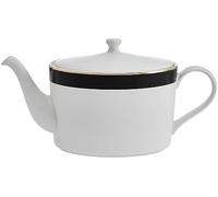 Mikasa Luxe Deco - Tetera infusora de porcelana fina, 1100 ml, en caja de regalo