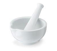 Mikasa Mortero de porcelana, Mortero blanco para moler hierbas y especias, Envasado para regalo y apto para lavavajillas