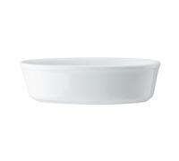 Mikasa Plato Ovalado para Tortas y Empanadas, Blanco, Plato Grande de Porcelana, 18cm - Apto para Horno y Lavavajillas