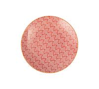 Mikasa red arc stoneware side plate, patterned 18cm plate for starters