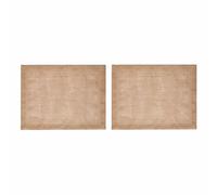 Mikasa Salvamanteles de Yute, Set de 2 salvamanteles Naturales para mesas de Comedor rústicas, 35 x 45 cm, Antideslizantes, Diseño Natural