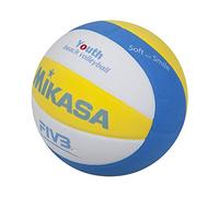 MIKASA Sbv 1629 - Balón de volei Playa, Color Azul, Blanco y Amarillo