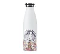 Mikasa Tipperleyhill - Botella de acero inoxidable de doble pared, 500 ml, aislada al vacío, mantiene las bebidas frías y calientes, botella de hidratación de acero inoxidable sin BPA con estampado de