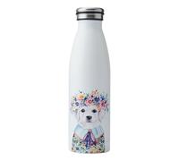 Mikasa Tipperleyhill Botella de agua aislante de acero inoxidable para llevar, botella de hidratación de doble pared que mantiene las bebidas calientes durante 12 h y frías durante 18 h, 500 ml