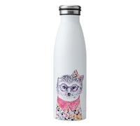 Mikasa Tipperleyhill Botella de agua aislante de acero inoxidable para llevar, botella de hidratación de doble pared que mantiene las bebidas calientes durante 12 h y frías durante 18 h, 500 ml