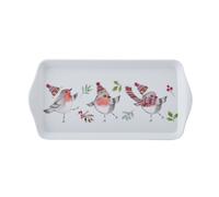 Mikasa tipperleyhill rectangle sandwich tray, christmas robin themed c