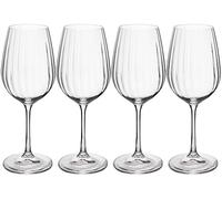 Mikasa treviso copas de cristal para vino blanco, 350ml, juego de 4 co