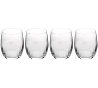 Mikasa Treviso Vaso de Cristal de Vino, 350ml, Juego de 4 Vasos Finos Transparentes Sin Plomo con Efecto Ondulado para Celebraciones