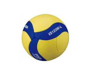 Mikasa VS123WL - Balón de Voleibol Under 13, Azul/Amarillo