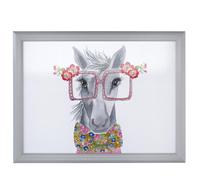 Mikasa x Tipperleyhill Laptray Bandeja Impresa con Base Acolchada, Bandeja Rectangular para Comer, Leer y Pintar, Estampado de Caballos, 44 cm