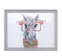 Mikasa x Tipperleyhill Laptray Bandeja Impresa con Base Acolchada, Bandeja Rectangular para Comer, Leer y Pintar, Estampado de Caballos, 44 cm