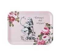 Mikasa y The V&A Serving Tray Bandeja Grande de melamina para Bebidas y té de la Tarde, Colección Alicia en el País de Las Maravillas, 43 cm x 32 cm