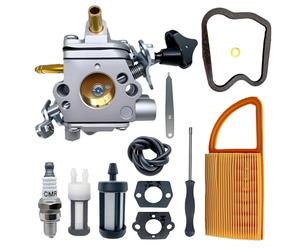 Mikatesi BR600 Juego de carburador para Stihl BR500 BR550 BR700 BR 500 550 600 Mochila Soplador de hojas reemplaza a Zama C1Q-S183 4282-120-0606 Piezas - con filtro de aire 4180 007 1005 Kit de