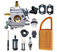 Mikatesi Kit de carburador BR600 para soplador de hojas Stihl BR500 BR550 BR600 BR700 BR 500 550 600 700 sustituye a Zama C1Q-S183 4282-120-0606 piezas - con 4282 141 03000 Ventilación del tanque del